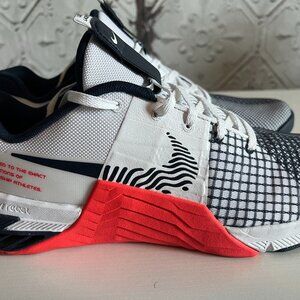 Nike Metcon Men's Size 11.5 Athletic Sneakers Gym Shoes – Red/White/Blue